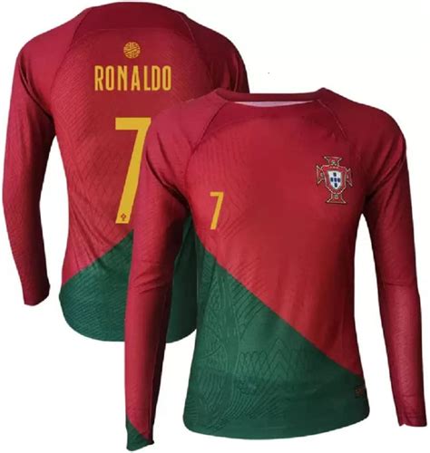 Buy Cristiano Ronaldo 7 Fullsleeve Football Team Jersey 2023-2024 Boys ...