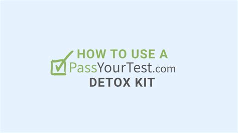 Detox kits for weed: How to use a THC detox kit