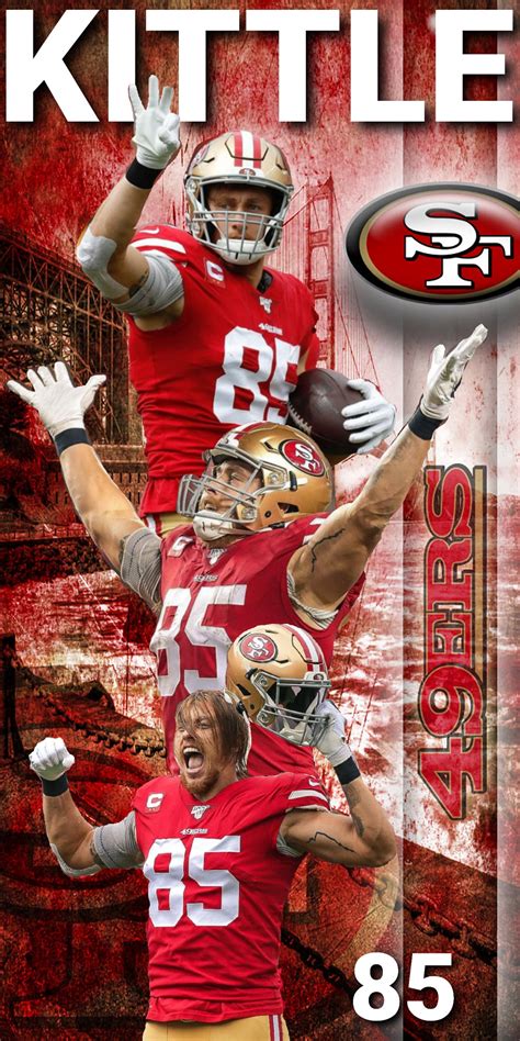 Download George Kittle Montage 49ers Iphone Wallpaper | Wallpapers.com