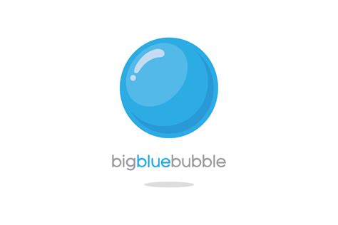 Download Big Blue Bubble Logo in SVG Vector or PNG File Format - Logo.wine