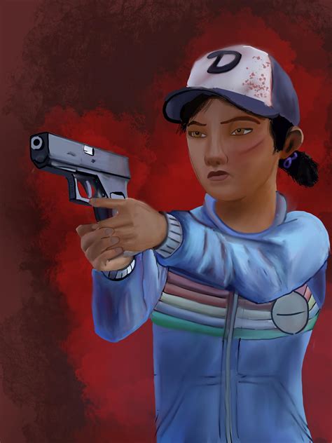 Pretty proud of this Clementine fan art I drew : r/TheWalkingDeadGame