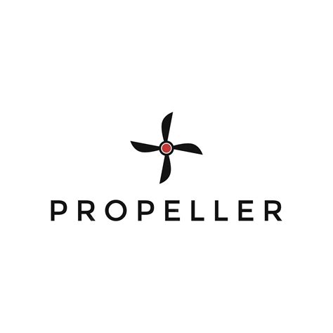 Premium Vector | Simple propeller logo design template