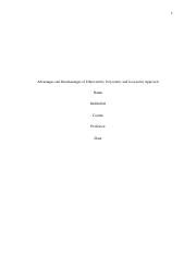 Ethnocentric Approach.docx - 1 Advantages and Disadvantages of Ethnocentric Polycentric and ...