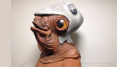 Admiral Ackbar Head Production Prototype With a Mon Calamari Prototype Helmet ...