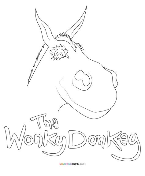 The Wonky Donkey Coloring Pages - Coloring Nation