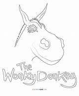 Donkey Coloring Pages Printable Sketch Page sketch template