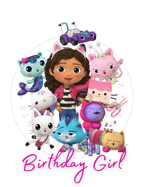 Gabby's Dollhouse Birthday Girl PNG Digital File Only - Etsy UK