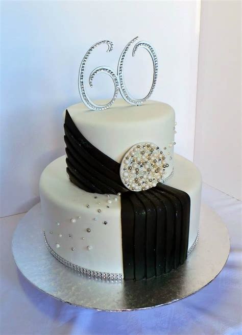 60th glamorous birthday cake. Design was brought in by client by unknown cake artist. | Adult ...