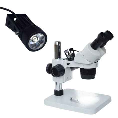 Microscope Metal LED Light Source Oblique Light for Stereo Microscope 220V | eBay