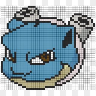 Blastoise Pixel Art Grid