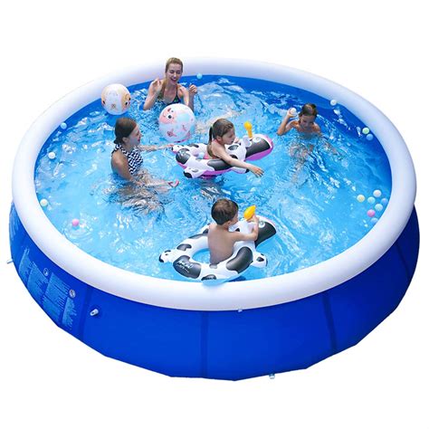 Buy HOOLRO Family Inflatable Swimming Pools Above Ground for Backyard ...