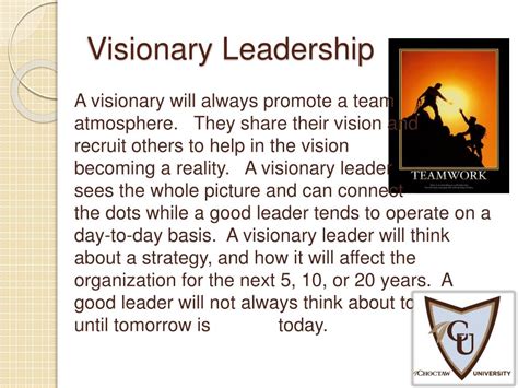 PPT - Visionary Leadership PowerPoint Presentation, free download - ID:1125292