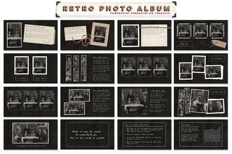 Retro Photo Album PPT Template ~ Presentation Templates on Creative Market