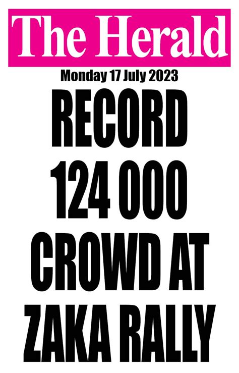 The Herald Zimbabwe on Twitter: "Check out today's front and back pages: https://t.co/LQIXGoJpQo ...