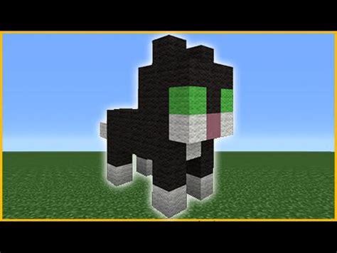 Minecraft Tutorial: How To Make A Cute Cat Statue - YouTube