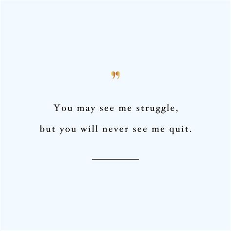 Struggle But Never Quit | Healthy Lifestyle Inspirational Quote