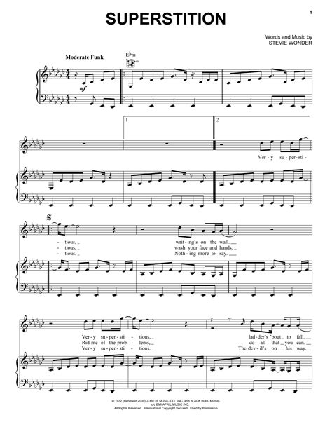 Superstition | Sheet Music Direct