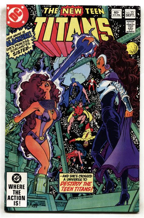 NEW TEEN TITANS #23 comic book-First full BLACKFIRE-NM- | International ...