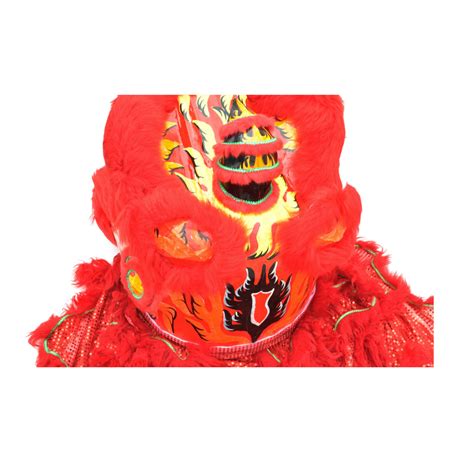 Lion dance costume Chinese lion dance - Red & Red