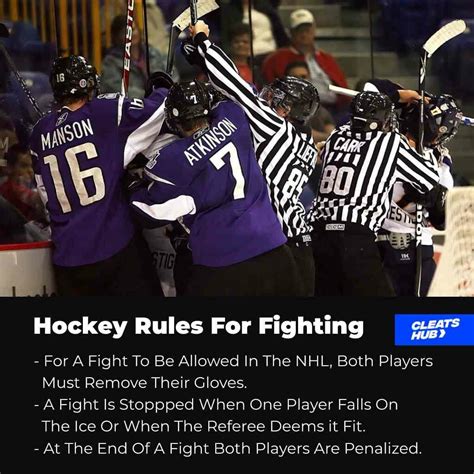 NHL Fighting Rules: The Unwritten NHL Rules | Cleats Hub