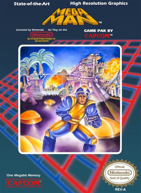 Mega Man Nes Box Art