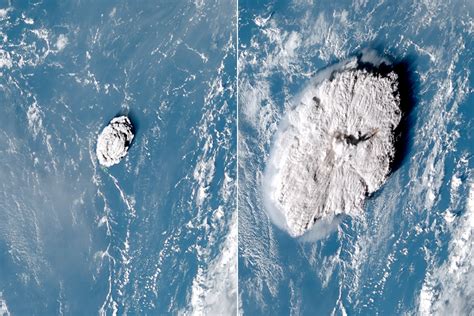 Tonga Volcano Eruption Created Tallest Volcanic Plume Ever Recorded - TechEBlog