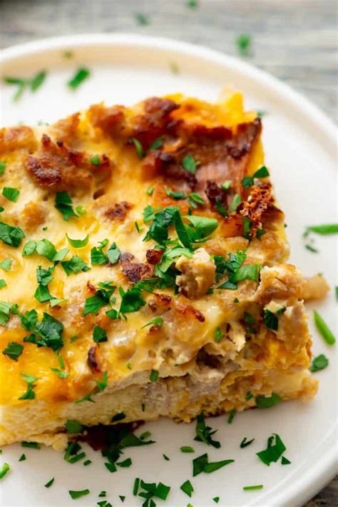 Overnight Sausage Egg Casserole