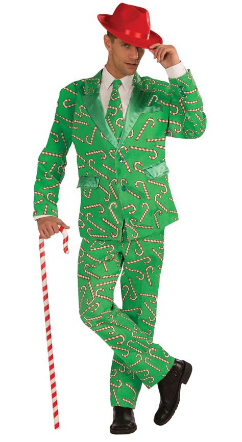 Adult Candy Cane Men Tuxedo Christmas Costume | $57.99 | The Costume Land