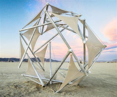 Tensegrity Goes Big for Burning Man | Burning man, Structure design, Tensile structures