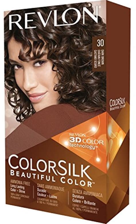 Revlon ColorSilk Hair Color, 30 Dark Brown 1 ea (Pack of 6) - Walmart.com