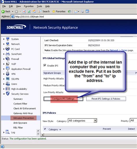 Sonicwall Firewall Configuration - NEOSYS Technical Support Wiki