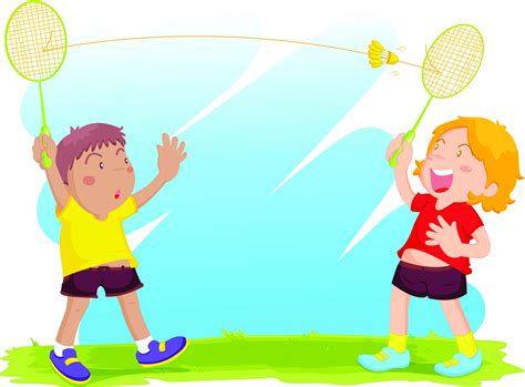 Child Badminton Players