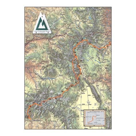 Colorado Trail Poster Map - Colorado Trail Foundation