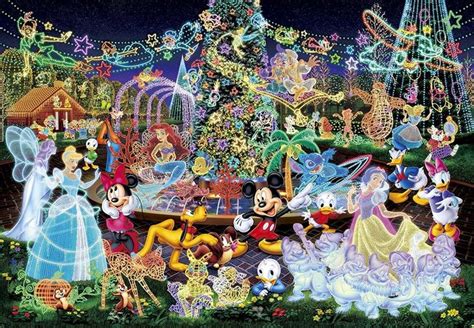 Disney Magical illumination 1000 piece jigsaw puzzle glowing FS 29.7cm ...