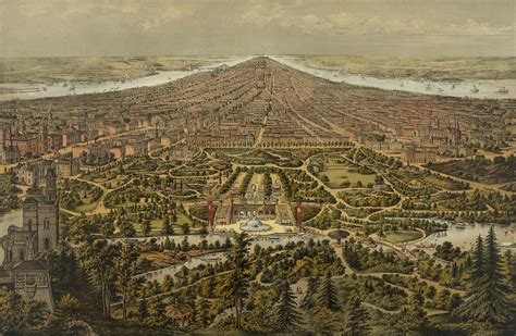 Central Park and Midtown Manhattan - NYC in 1873