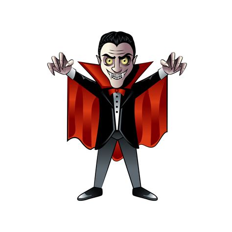 Dracula cartoon character, halloween vampire. 17173204 PNG