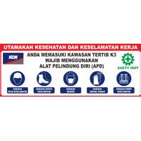 Review BANNER / SPANDUK K3 SAFETY UKURAN 4X1,5 METER (LANDSCAPE) | Tokopedia