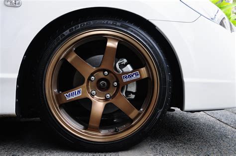 Bronze Volk Racing 18 incher Mags | with Nankang Ultra Sport… | Flickr