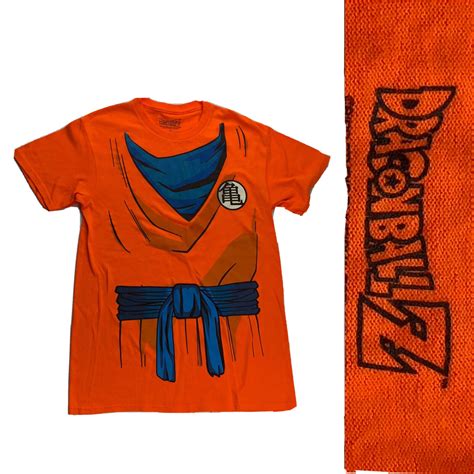 Dragon Ball Z Uniform Goku T Shirt Orange Casual Cosp… - Gem