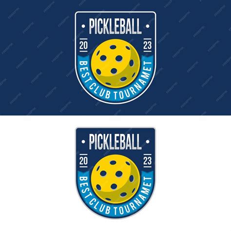 Premium Vector | Pickleball sport logo design vector illustration