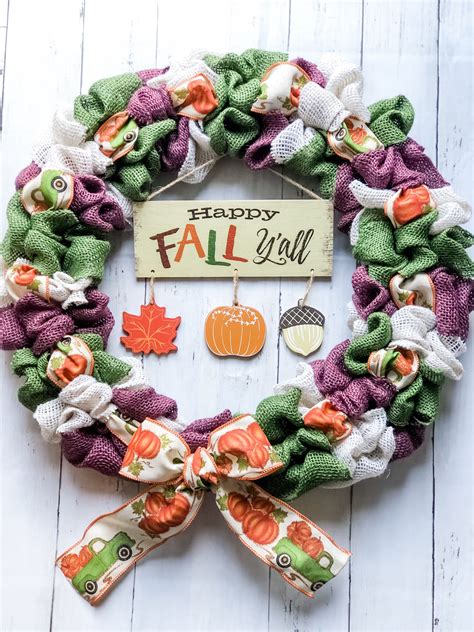 Happy Fall Y’all Wreath