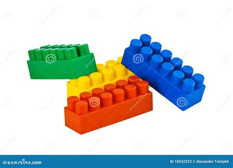 Colorful lego blocks stock image. Image of blue, constructor - 18532523