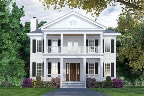 Plan 15255NC: Colonial-style House Plan with Main-floor Master Suite | Colonial style house ...