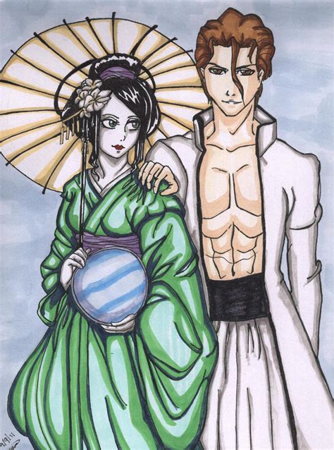 Aizen and Kyoka Suigetsu by StrawberryLoveAlways on DeviantArt