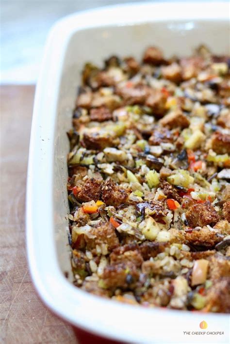 Best Vegan Stuffing (Easy Too) - The Cheeky Chickpea