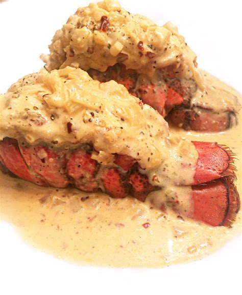 Lobster Tails With A Garlic Butter Cream Sauce - Hopes Recipes