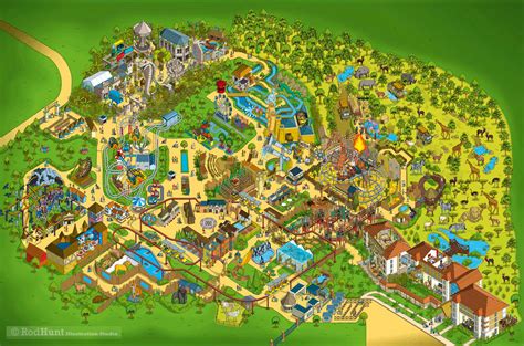 Chessington World of Adventures Theme Park Map :: Behance