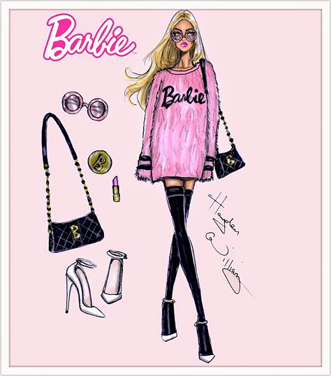 Hayden Williams Fashion Illustrations: Barbie Style by Hayden Williams: 'Pink Perfection'