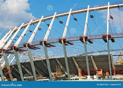 Construction Site of Football Stadium Stock Image - Image of concrete, built: 20061953