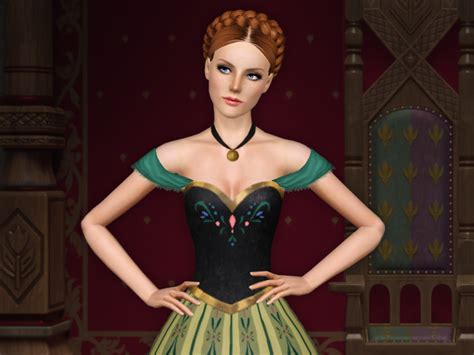 The Sims Resource - Anna's Coronation Dress (Frozen)